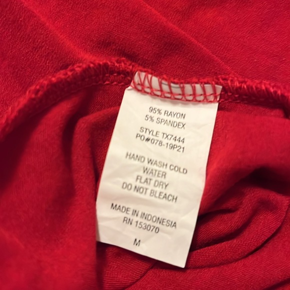 EttelLut red sleeveless tunic size medium - Picture 6 of 6